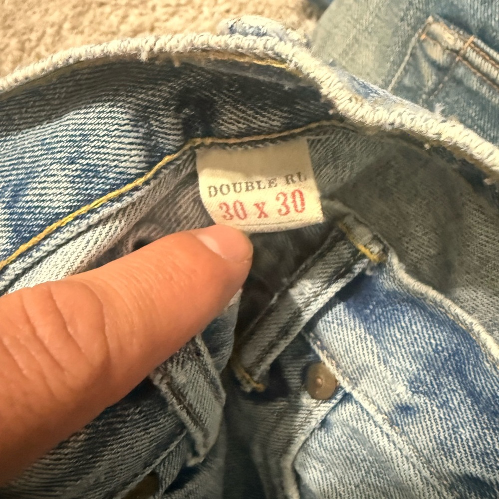 RRL Leather Patch Jeans Bundle - Multiple Blue & … - image 3